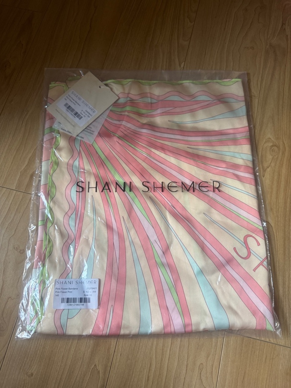Shani Shemer PINK FLOWER BANDANA